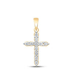Radiant Faith Diamond Cross Pendant product  Top View from Splendid Jewellery