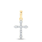 Radiant Love and Faith Diamond Cross Pendant product  Top View from Splendid Jewellery