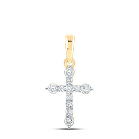 Radiant Love and Faith Diamond Cross Pendant product  Top View from Splendid Jewellery