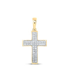 Radiant Faith Diamond Cross Pendant product  Top View from Splendid Jewellery