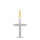 Radiant Faith Diamond Cross Pendant product  Top View from Splendid Jewellery