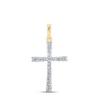 Radiant Faith Diamond Cross Pendant product  Top View from Splendid Jewellery