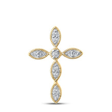 Load image into Gallery viewer, Radiant Faith Diamond Cross Pendant product  Top View from Splendid Jewellery