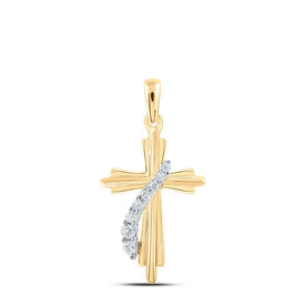 Radiant Faith Diamond Cross Pendant product  Top View from Splendid Jewellery