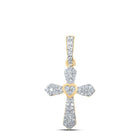Radiant Love Diamond Cross Pendant product  Top View from Splendid Jewellery