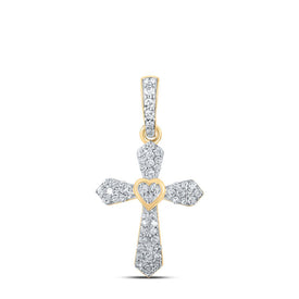 Radiant Love Diamond Cross Pendant product  Top View from Splendid Jewellery