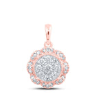Radiant Rose Gold Diamond Circle Pendant: A Timeless Symbol of Elegance and Love - Alternate view 1 from Splendid Jewellery