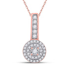 Radiant Rose Gold Diamond Circle Pendant - Alternate view 1 from Splendid Jewellery