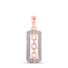 Load image into Gallery viewer, Radiant Rose Gold Diamond Pendant: A Captivating Symbol of Elegance and Romance - Alternate view 1 from Splendid Jewellery