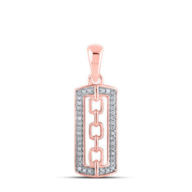Radiant Rose Gold Diamond Pendant: A Captivating Symbol of Elegance and Romance - Alternate view 1 from Splendid Jewellery