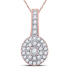 Radiant Rose Gold Diamond Elegance Pendant - Alternate view 1 from Splendid Jewellery