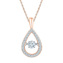 Load image into Gallery viewer, Teardrop Serenade Diamond Pendant - Alternate view 1 from Splendid Jewellery