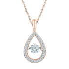 Teardrop Serenade Diamond Pendant - Alternate view 1 from Splendid Jewellery
