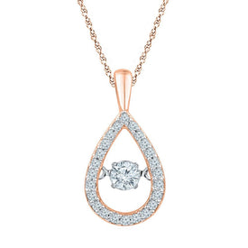 Teardrop Serenade Diamond Pendant - Alternate view 1 from Splendid Jewellery