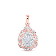 Load image into Gallery viewer, Radiant Love Diamond Teardrop Pendant - Alternate view 1 from Splendid Jewellery