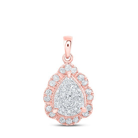 Radiant Love Diamond Teardrop Pendant - Alternate view 1 from Splendid Jewellery