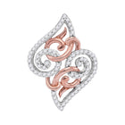 Captivating Curl Diamond Fashion Pendant - Alternate view 1 from Splendid Jewellery