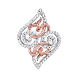 Captivating Curl Diamond Fashion Pendant - Alternate view 1 from Splendid Jewellery