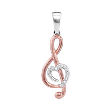 Load image into Gallery viewer, Harmonious Melody Diamond Pendant  Top View from Splendid Jewellery
