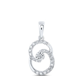 Radiant Brilliance: 10kt White Gold Womens Round Diamond Fashion Pendant 1/4 Cttw Top view from the 10Kt White Gold Womens Round Diamond Fashion Pendant 1 4 Cttwpin219176 collection by Splendid Jewellery