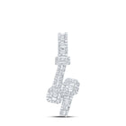 Dazzling Diamond Square Cuff Pendant - 10kt White Gold Womens Round Diamond Fashion Pendant 1 Cttw Top view from the 10Kt White Gold Womens Round Diamond Square Cuff Fashion Pendant 1 Cttwpin219457 collection by Splendid Jewellery