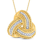 Eternal Love Diamond Celtic Knot Pendant product  Top View from Splendid Jewellery