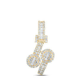 Radiant Diamond Circle Cuff Pendant in 10kt Yellow Gold - Captivating Brilliance product  Top View from Splendid Jewellery
