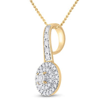 Load image into Gallery viewer, Radiant Love Diamond Pendant product Side View from Splendid Jewellery