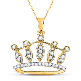Crown Jewel Diamond Pendant product  Top View from Splendid Jewellery