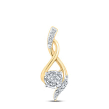 Load image into Gallery viewer, Radiant Romance Diamond Pendant product  Top View from Splendid Jewellery