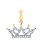 Radiant Elegance: 10kt Yellow Gold Diamond Fashion Pendant product  Top View from Splendid Jewellery