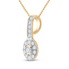 Load image into Gallery viewer, Radiant Sunburst Diamond Pendant product Side View from Splendid Jewellery