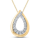 Radiant Romance Diamond Pendant - Top View