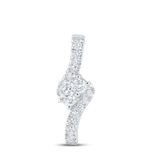 Load image into Gallery viewer, Radiant Duo Diamond Pendant - Top View