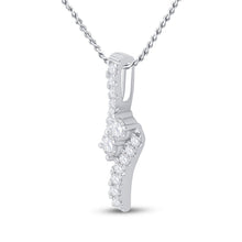 Load image into Gallery viewer, Radiant Duo Diamond Pendant - Side View