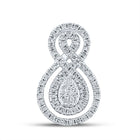 14kt White Gold Diamond Splendor Pendant - Top View