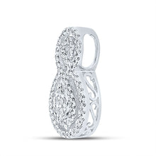 Load image into Gallery viewer, 14kt White Gold Diamond Splendor Pendant - Side View