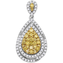 Load image into Gallery viewer, Radiant Sunshine Teardrop Cluster Pendant - Top View