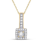 Radiant Brilliance Diamond Pendant - Top View