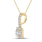 Radiant Brilliance Diamond Pendant - Side View
