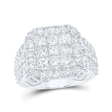 Load image into Gallery viewer, 3 Carat Princess Diamond Square Ring in 10kt White Gold - Exquisite Elegance Top view from the 10Kt White Gold Womens Princess Diamond Square Ring 3 Cttwpin230204 collection by Splendid Jewellery