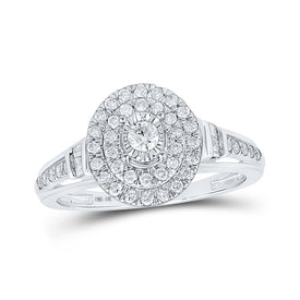 Splendid Jewellery 10kt White Gold Oval Diamond Fashion Ring - 1/2 Cttw - Alternate view 1 from Splendid Jewellery