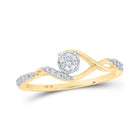 10kt Yellow Gold Radiant Diamond Solitaire Fashion Ring product  Top View from Splendid Jewellery