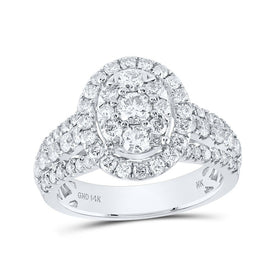 Sparkling Diamond Elegance Ring - Top View
