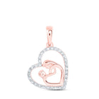 Heart of Love Diamond Pendant - Alternate view 1 from Splendid Jewellery