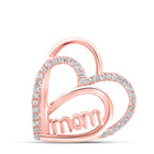 Rose Gold Heart of Love Diamond Pendant - Alternate view 1 from Splendid Jewellery