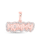 Rose Gold "Mommy Love" Diamond Pendant: A Timeless Tribute to Motherhood - Alternate view 1 from Splendid Jewellery