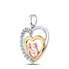 Load image into Gallery viewer, Heart of Love Diamond Pendant - Alternate view 2 from Splendid Jewellery