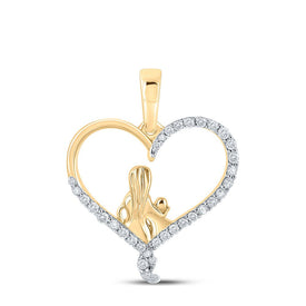 Heart of Love Diamond Pendant product  Top View from Splendid Jewellery