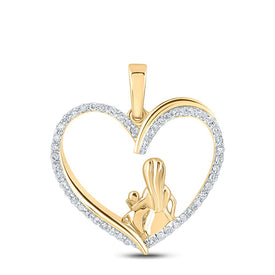 Heart of Love Diamond Pendant product  Top View from Splendid Jewellery